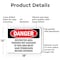 Signmission Restricted Area Persons Not Assigned Danger Sign, Aluminum, 18in W x 12in L, 2PK OS-2PACK-DS-A-1218-L-1547 - alternate 2